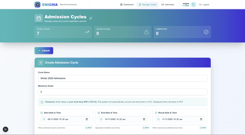 ENIGMA (Equitable National Intelligence for Governance, Merit and Accountability) screenshot 3