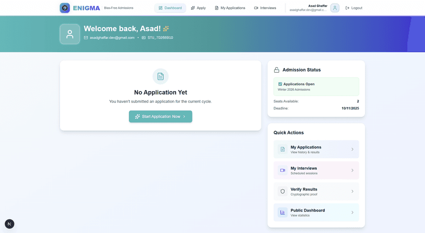 ENIGMA (Equitable National Intelligence for Governance, Merit and Accountability) screenshot 6